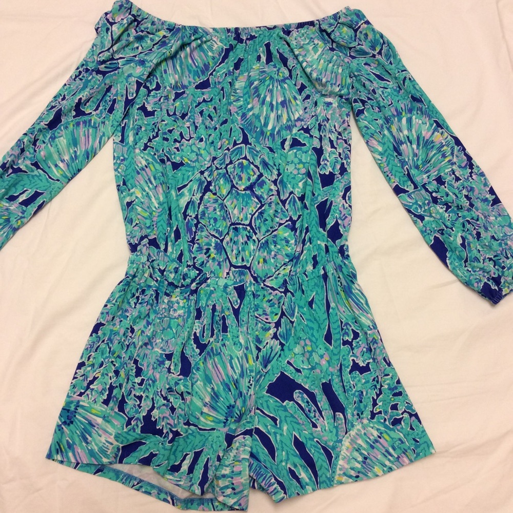 Lilly Pulitzer off the shoulder romper